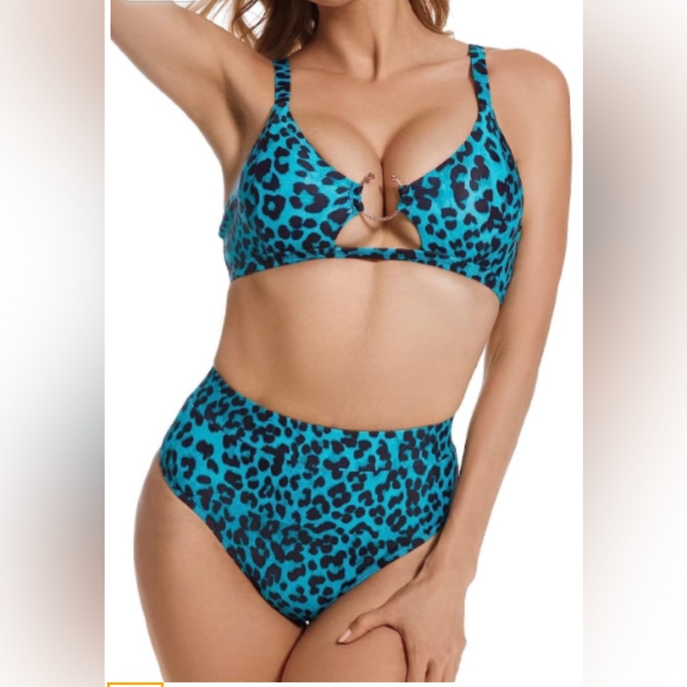 Retro and stylish unique design 2 piece swimsuit